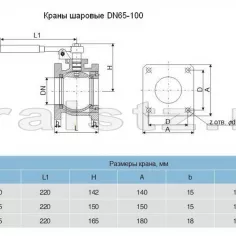 фото: Q41IF-ZL 4" КШ-100  Кран шаровый кран шаровой с квадратными фланцами  4" (4 дюймовый) DN-100 Ф100